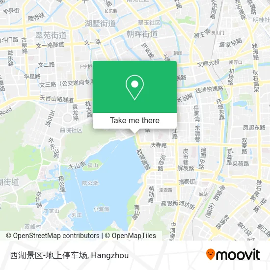 西湖景区-地上停车场 map