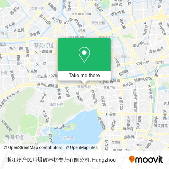 浙江物产民用爆破器材专营有限公司 map