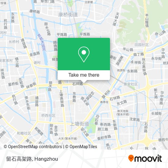 留石高架路 map