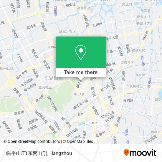 临平山庄(东南1门) map