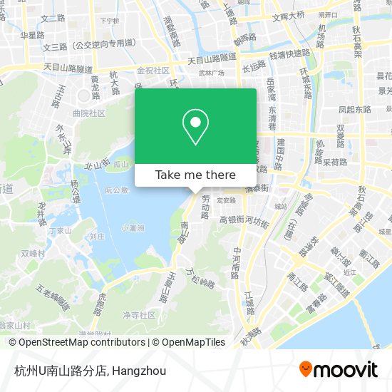 杭州U南山路分店 map