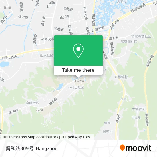 留和路309号 map