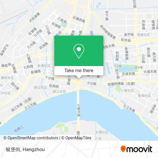 银堡街 map