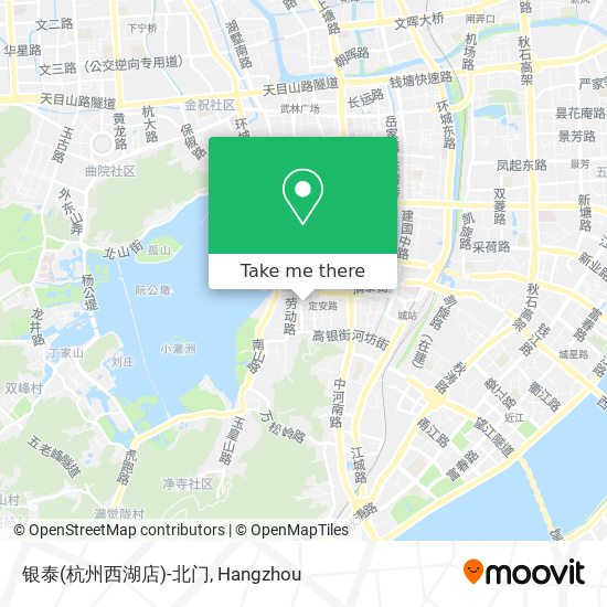 银泰(杭州西湖店)-北门 map