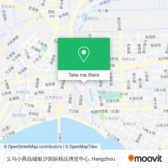 义乌小商品城银沙国际精品博览中心 map