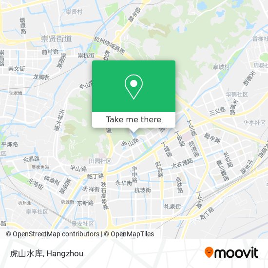 虎山水库 map