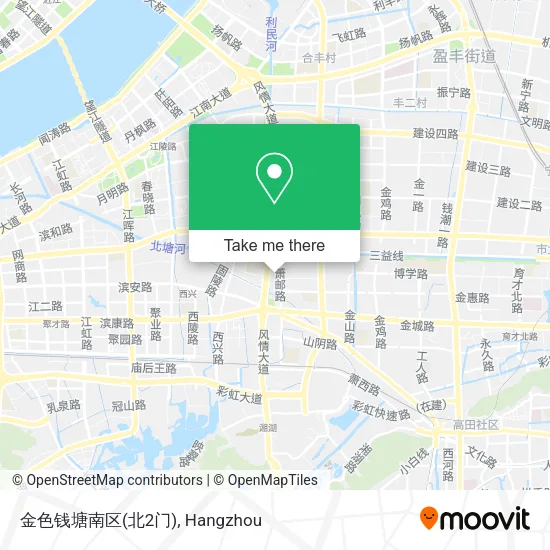 金色钱塘南区(北2门) map