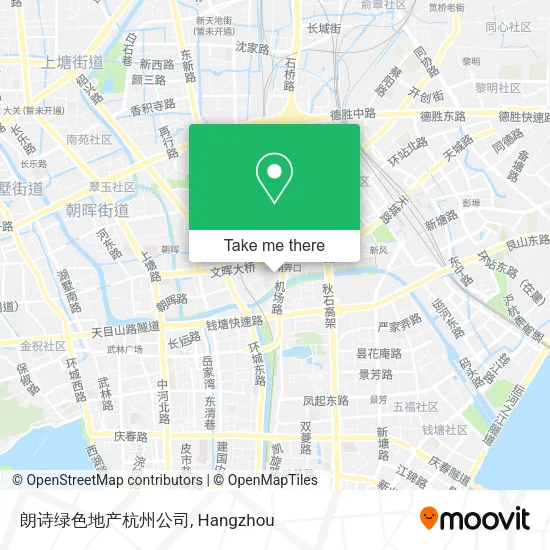 朗诗绿色地产杭州公司 map