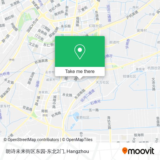 朗诗未来街区东园-东北2门 map