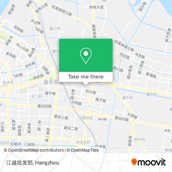 江越批发部 map