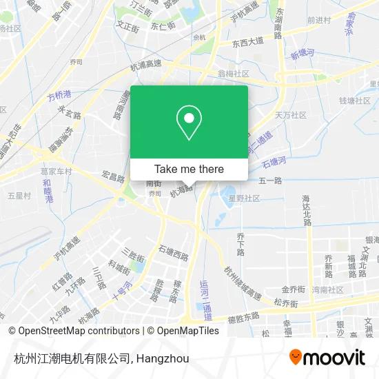杭州江潮电机有限公司 map
