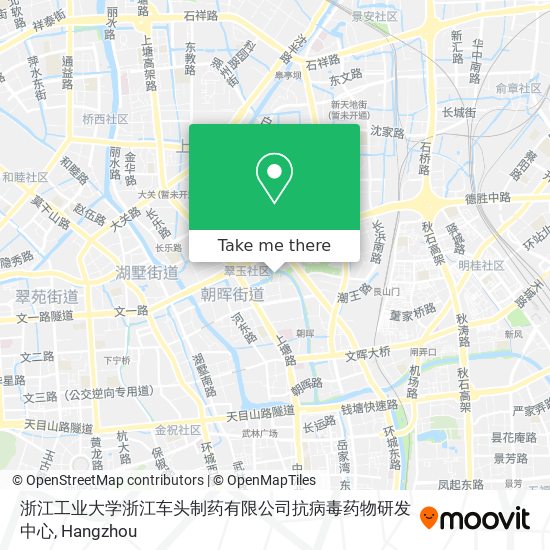 浙江工业大学浙江车头制药有限公司抗病毒药物研发中心 map