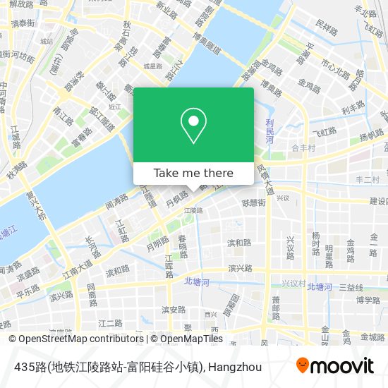 435路(地铁江陵路站-富阳硅谷小镇) map