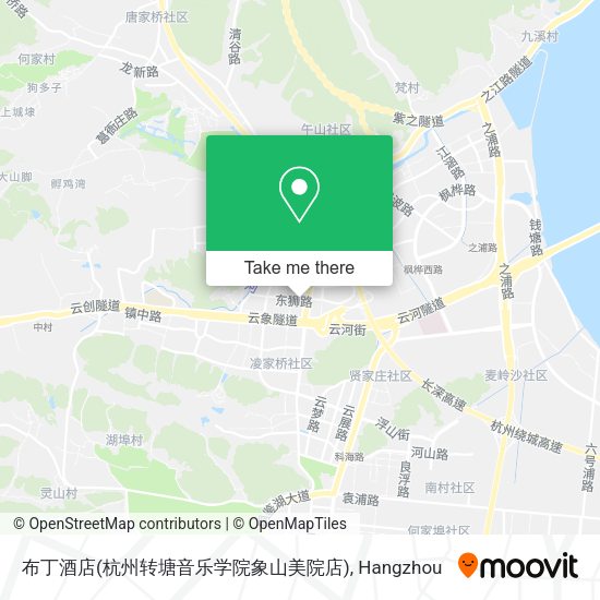 布丁酒店(杭州转塘音乐学院象山美院店) map