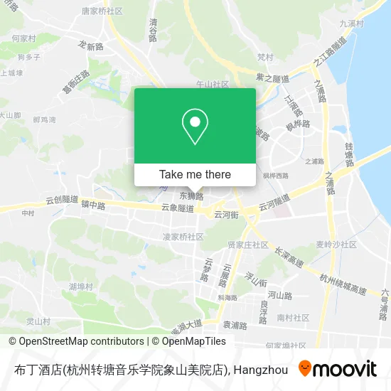 布丁酒店(杭州转塘音乐学院象山美院店) map