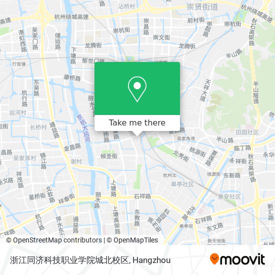 浙江同济科技职业学院城北校区 map