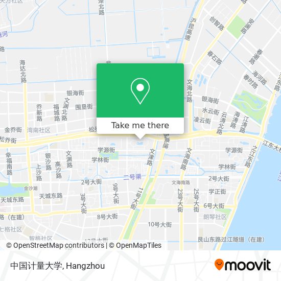 中国计量大学 map