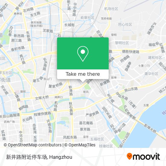 新井路附近停车场 map