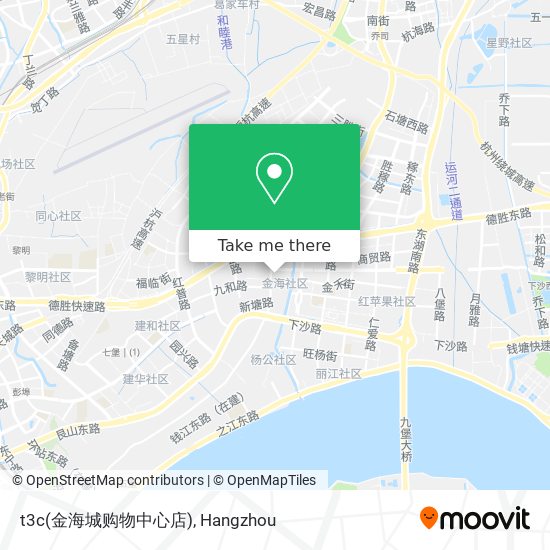 t3c(金海城购物中心店) map