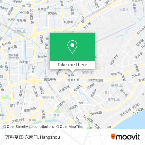 万科草庄-东南门 map