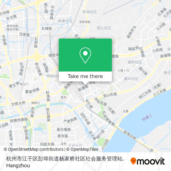 杭州市江干区彭埠街道杨家桥社区社会服务管理站 map