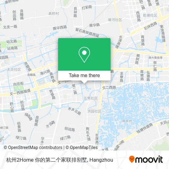 杭州2Home 你的第二个家联排别墅 map