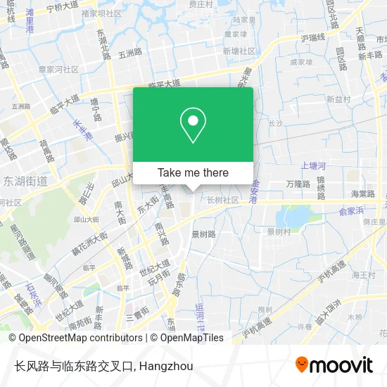 长风路与临东路交叉口 map