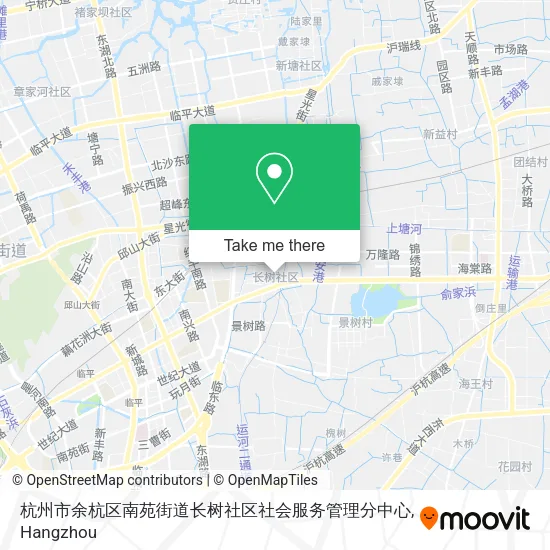 杭州市余杭区南苑街道长树社区社会服务管理分中心 map