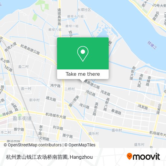 杭州萧山钱江农场桥南苗圃 map