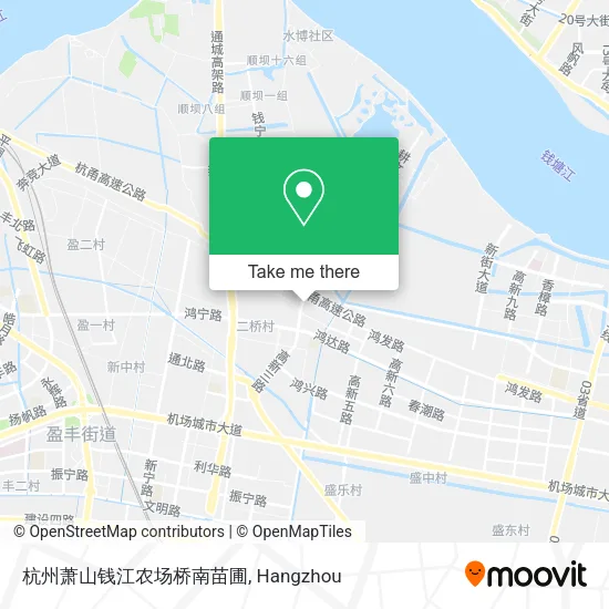 杭州萧山钱江农场桥南苗圃 map