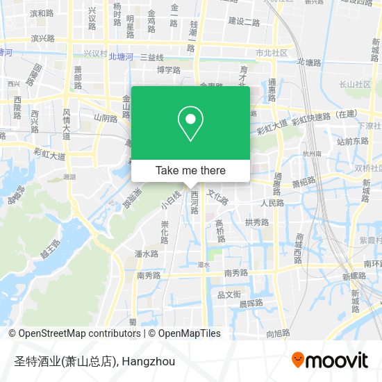 圣特酒业(萧山总店) map