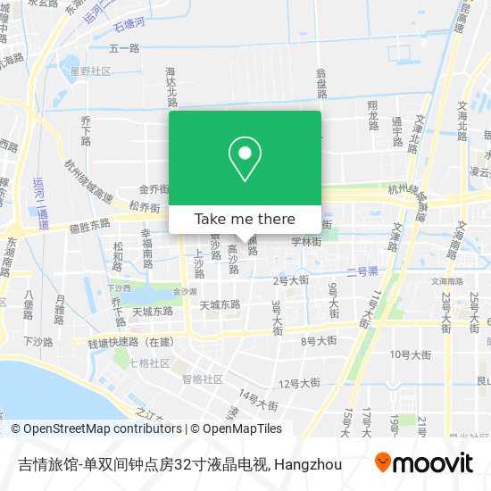 吉情旅馆-单双间钟点房32寸液晶电视 map