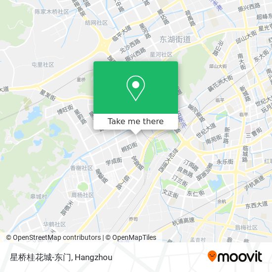 星桥桂花城-东门 map