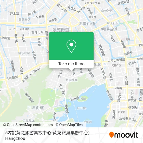 52路(黄龙旅游集散中心-黄龙旅游集散中心) map