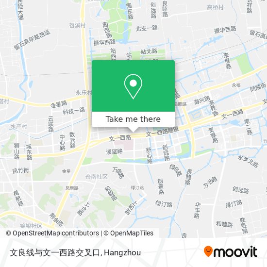 文良线与文一西路交叉口 map