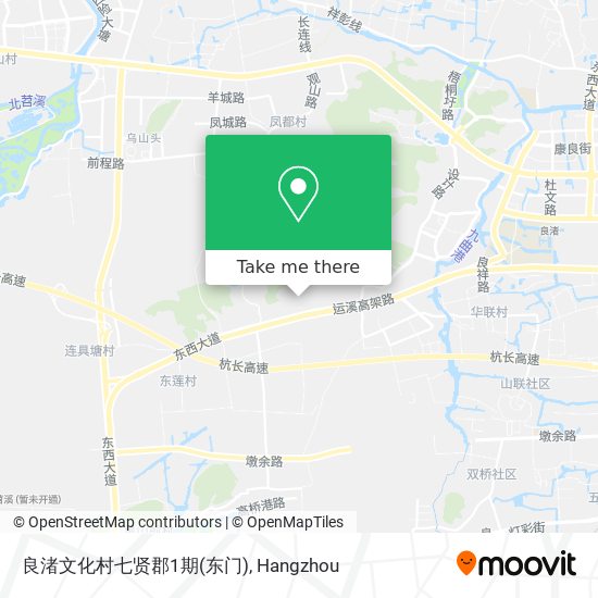 良渚文化村七贤郡1期(东门) map
