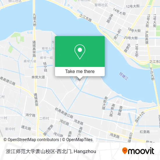 浙江师范大学萧山校区-西北门 map