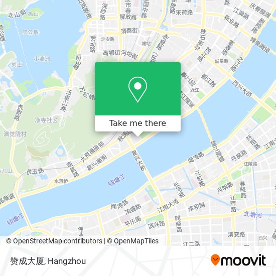 赞成大厦 map