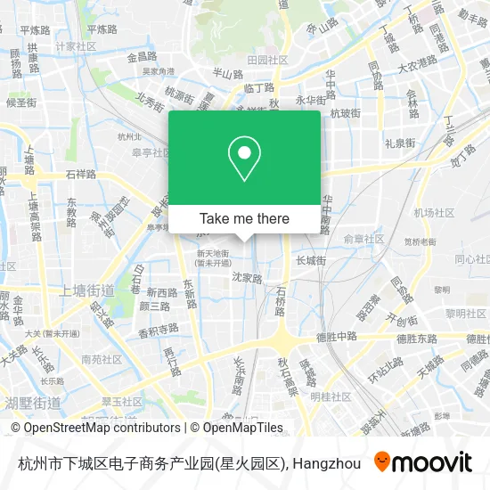 杭州市下城区电子商务产业园(星火园区) map