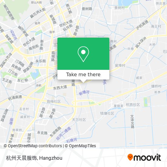 杭州天晨服饰 map