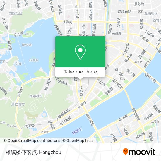 雄镇楼·下客点 map