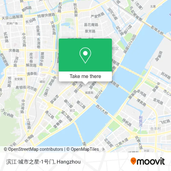 滨江·城市之星-1号门 map