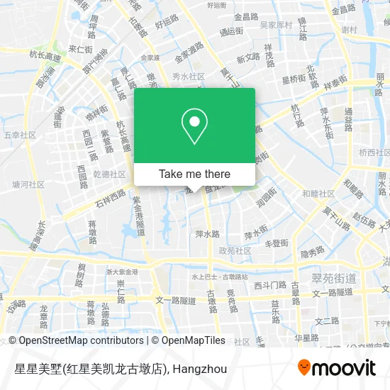 星星美墅(红星美凯龙古墩店) map