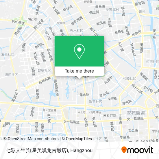 七彩人生(红星美凯龙古墩店) map