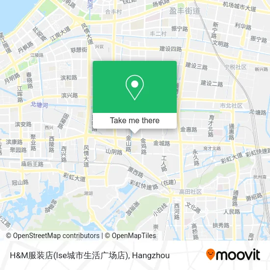H&M服装店(lse城市生活广场店) map