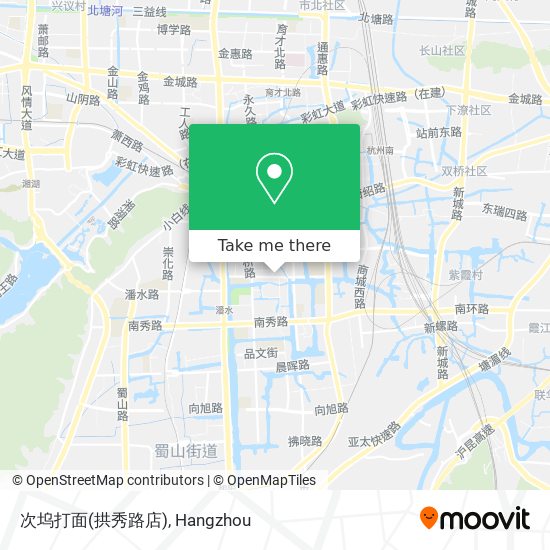 次坞打面(拱秀路店) map