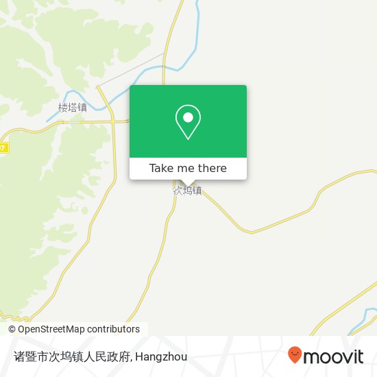 诸暨市次坞镇人民政府 map