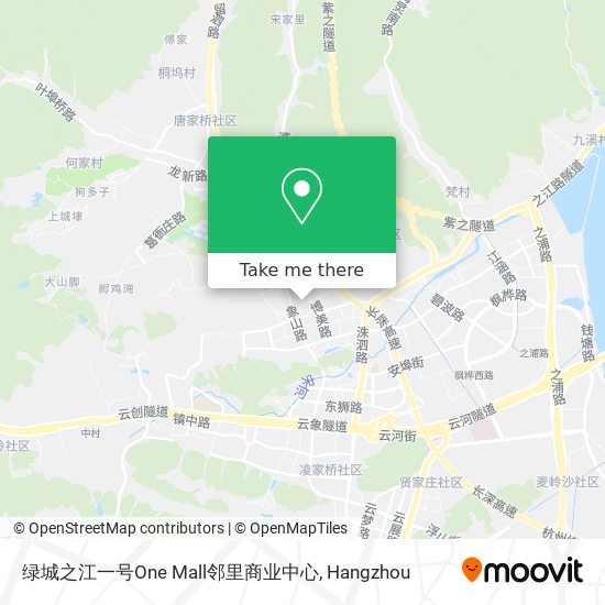 绿城之江一号One Mall邻里商业中心 map