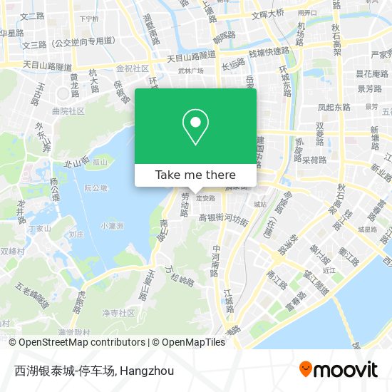 西湖银泰城-停车场 map