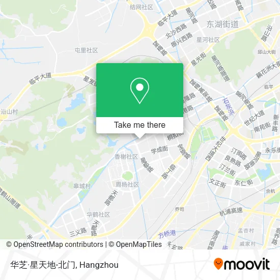 华芝·星天地-北门 map